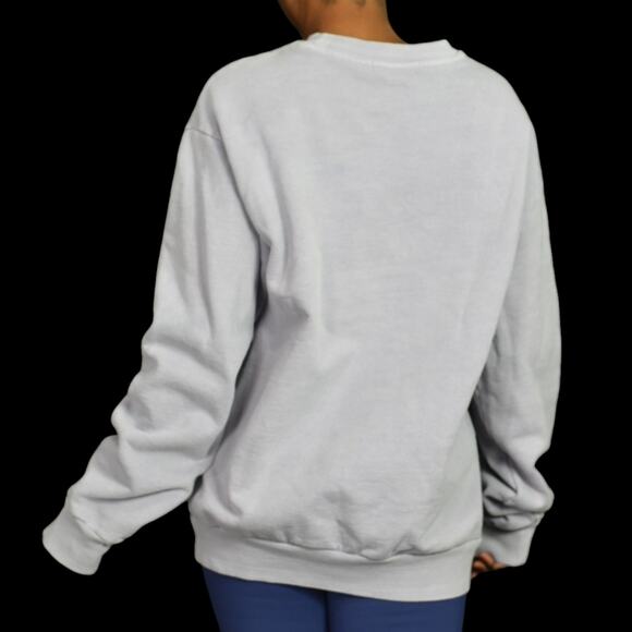 Talentless Sweatshirt Purple Pastel Pullover Kim Is My Lawyer Boxy Cotton Medium - Picture 3 of 13